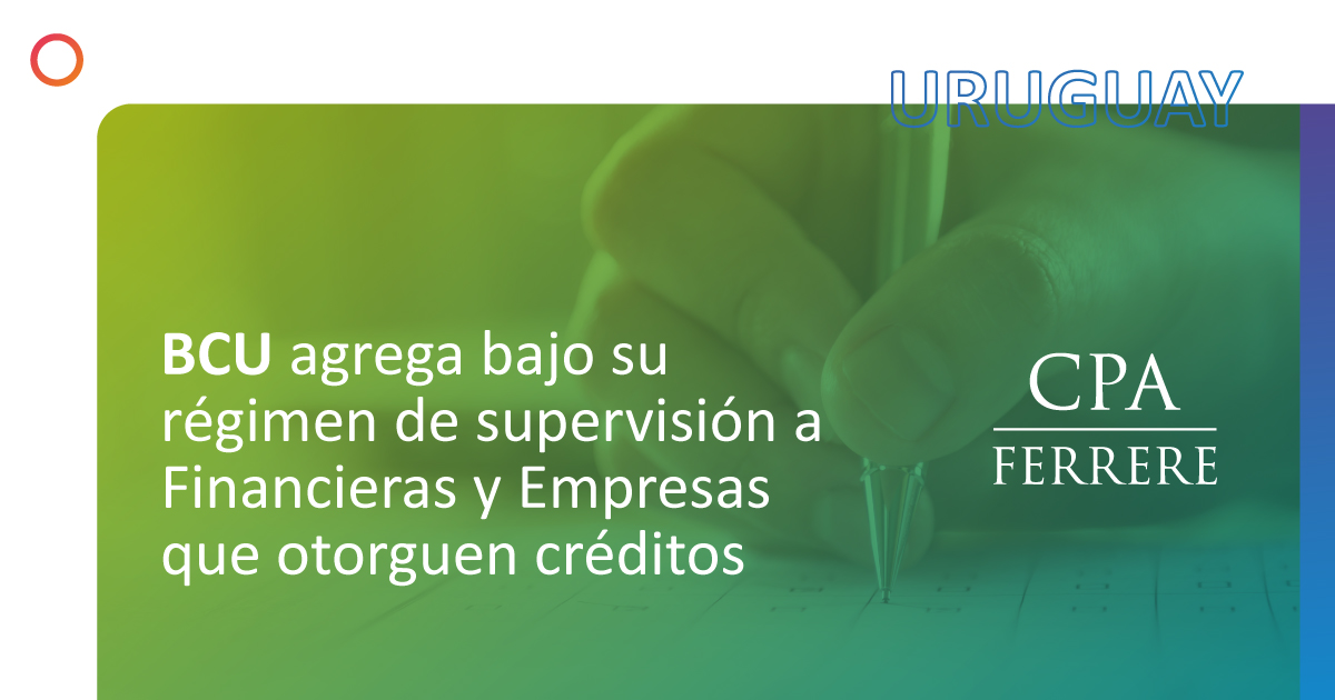 El <a href="/BancoCentral_Uy/">Banco Central del Uruguay (BCU)</a> crea las Entidades Otorgantes de Crédito, como una nueva licencia, regulando a cualquier persona que de forma habitual y profesional otorgue créditos, bajo cualquier modalidad.

Más información👉 lnkd.in/efEaXZ67