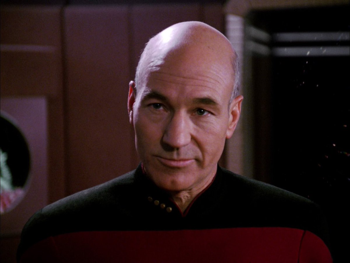 CaptJeanLPicard's tweet photo. Firstly I am as real as any cup of Earl Grey. Secondly thank you. I am flattered https://t.co/uiONeldBNd