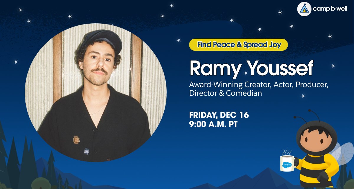 salesforcejobs's tweet photo. 🔴LIVE on #BWellTogether

Join the conversation with special guest @ramy and #Faithforce leader Ansa Obaid: https://t.co/GA7tSaB97r https://t.co/1b0zJBh1DV