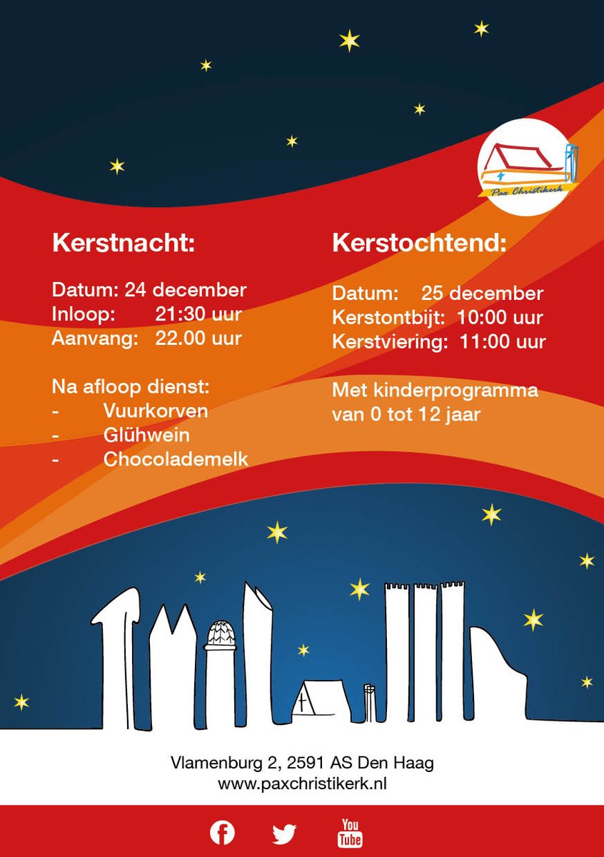 Heel hartelijk welkom om kerst te komen vieren inde Pax!