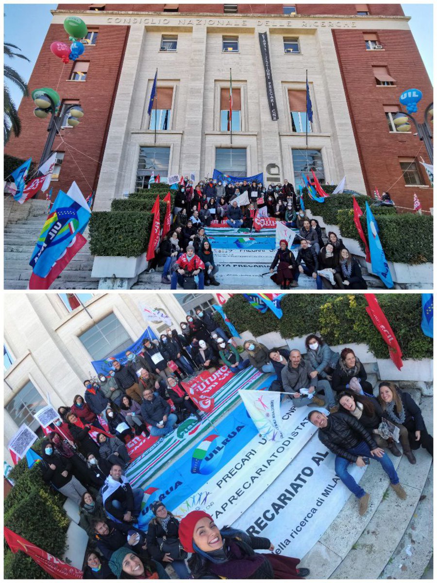 PrecariUnitiCNR's tweet photo. @mur_gov_ @BerniniAM #16dicembre Ministra @BerniniAM e #Presidente @MC_Carro sia l'#università che gli #enti di #ricerca come il #CNR devono garantire un chiaro percorso di immissione in ruolo ai #lavoratori #precari.  Ripartiamo dall'applicazione della #tenuretrack. Diciamo #bastaprecariatodistato https://t.co/mapQd4zd56