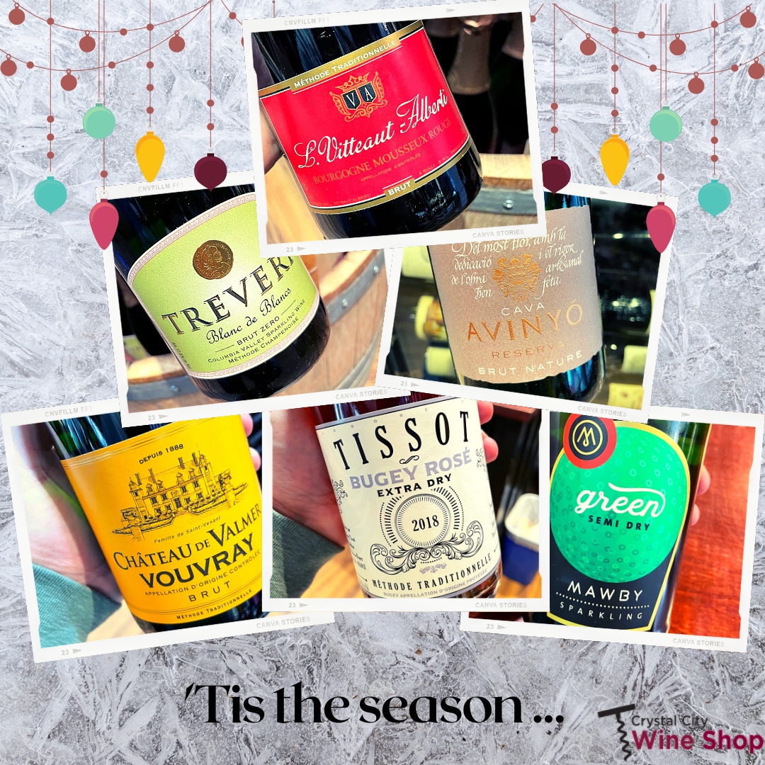 CrystalCityWine's tweet photo. Tons of new #SparklingWine in stock! From #Vouvray & #Burgundy to #Washington & #Michigan, 🎁 for everybody 🎄 #Brut #BlancDeBlanc #ExtraDry #Vintage #Cava 🎄 Let us know what you're 👀 🍾🥂
#Bubbles #Fizz #Sparkling #CrystalCityWine #winelover #wine #champagne #winetime #cheers https://t.co/qmZym39Imb