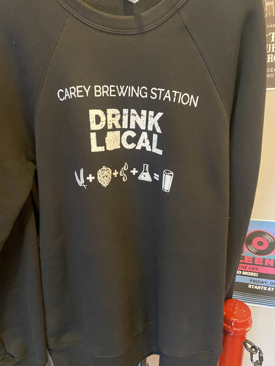 CareyBrewing's tweet photo. Don’t forget about The Carey Brewing Station for holiday gift ideas! From gift cards to CBS Merch, we have you covered for the holidays. Check out some of our new items below. 
Reminder The Annual Christmas Crawl is tomorrow beginning @ 3:00. Register on Facebook or in person! https://t.co/YyeGpVhmtD