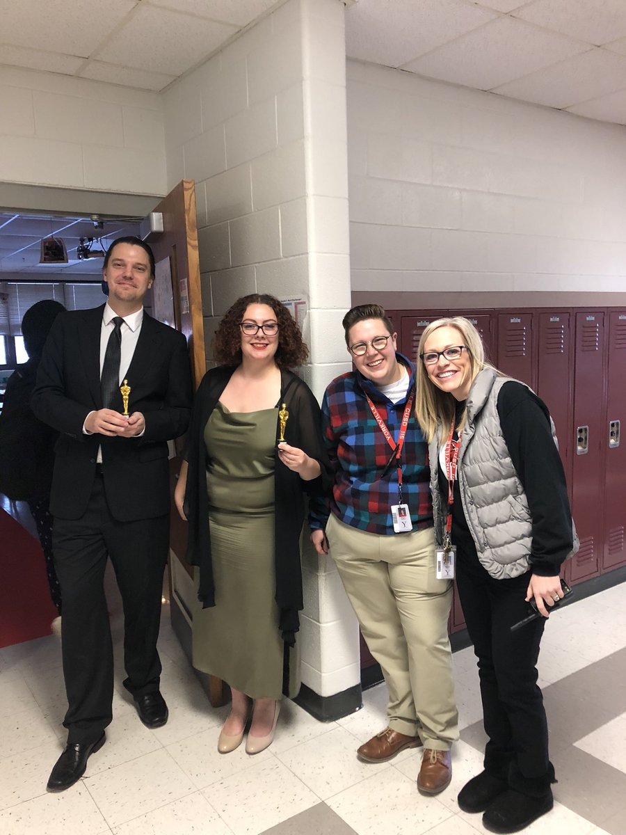 MissLonero's tweet photo. The 4th annual Fuerstie’s Awards were a great success! Thanks to our guests of honor for making an appearance! @YHSEdServices @DrKelleyHren  #coteaching #english #yhsfoxes https://t.co/5elgWRDles
