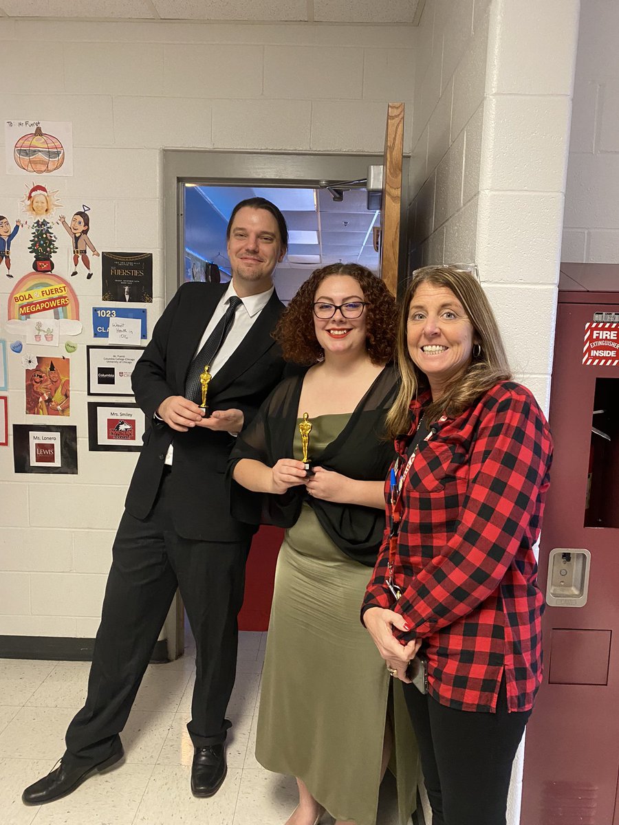 MissLonero's tweet photo. The 4th annual Fuerstie’s Awards were a great success! Thanks to our guests of honor for making an appearance! @YHSEdServices @DrKelleyHren  #coteaching #english #yhsfoxes https://t.co/5elgWRDles