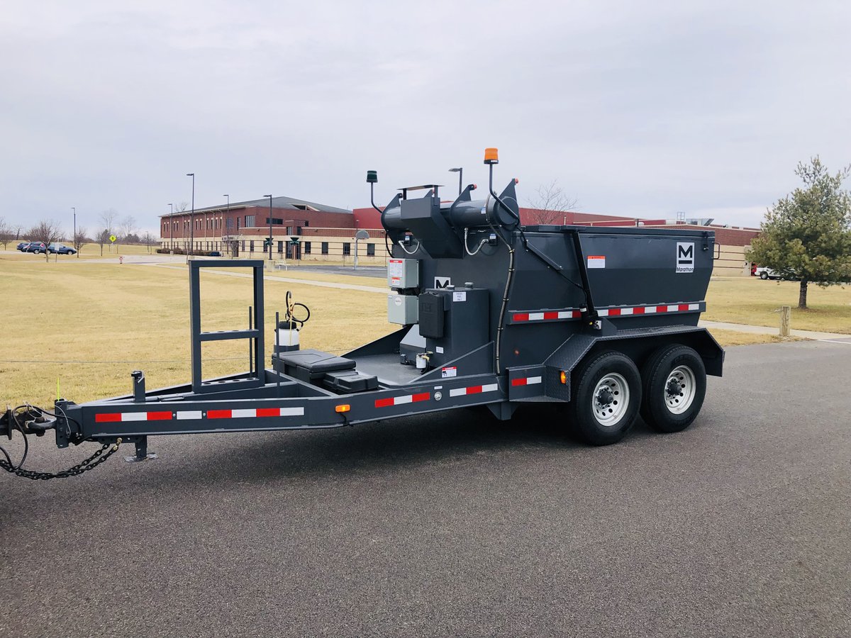 Brewpro1's tweet photo. Another Marathon Equipment Inc HMT8000 asphalt hot box patcher successfully delivered to Union County Engineers Highway Department BrewPro Inc #brewproinc #asphaltmaintenance #Potholerepair #potholes @Brewpro1 https://t.co/Hnjj8D4FLb