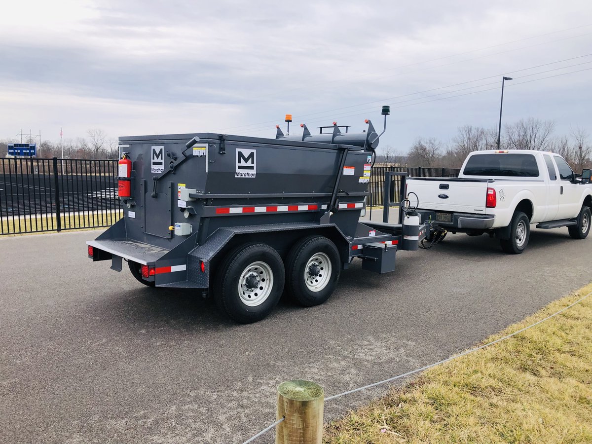 Brewpro1's tweet photo. Another Marathon Equipment Inc HMT8000 asphalt hot box patcher successfully delivered to Union County Engineers Highway Department BrewPro Inc #brewproinc #asphaltmaintenance #Potholerepair #potholes @Brewpro1 https://t.co/Hnjj8D4FLb