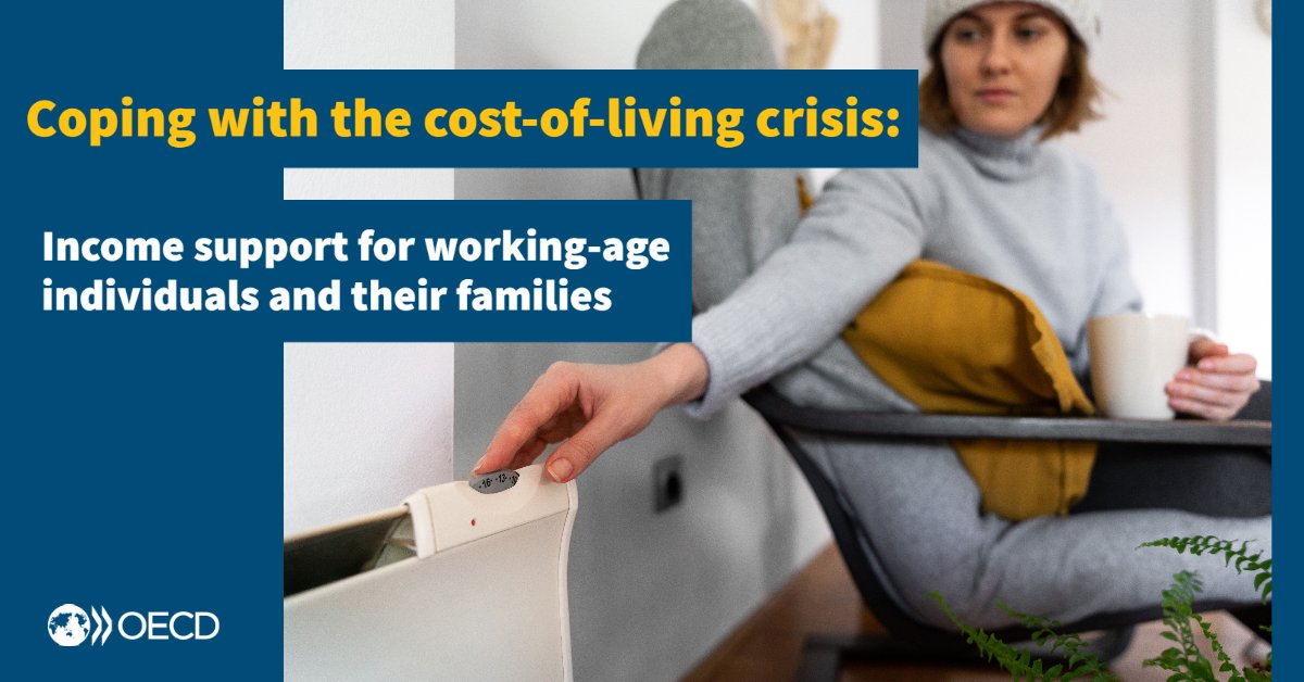 Heat less or eat less❓ See 🆕 analysis on the #CostOfLiving crisis: What support do governments provide? Are additional (or different) measures needed to help households make ends meet? 👉 bit.ly/3BjxGkP | #Inflation