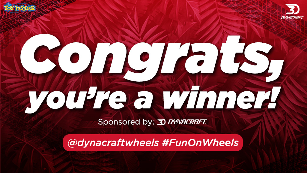TheToyInsider's tweet photo. CONGRATS @EarlyPone! Your little crime fighter is about to get a new ride courtesy of @dynacraftwheels! 🕷🚗 #FunOnWheels https://t.co/HtF4Xptu9a