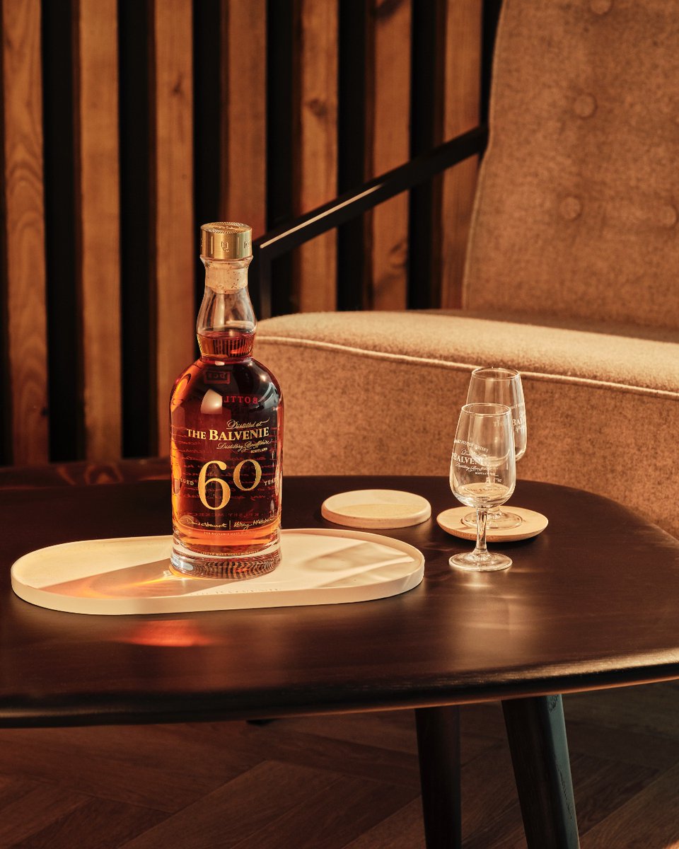 BalvenieUS's tweet image. As the longest running Malt Master in Scotch whisky history, David C. Stewart MBE has spent six decades perfecting single malts at The Balvenie. Drawn from a single Hogshead cask from 1962 and limited to just 71 bottles, The Balvenie Sixty commemorates his extraordinary tenure.