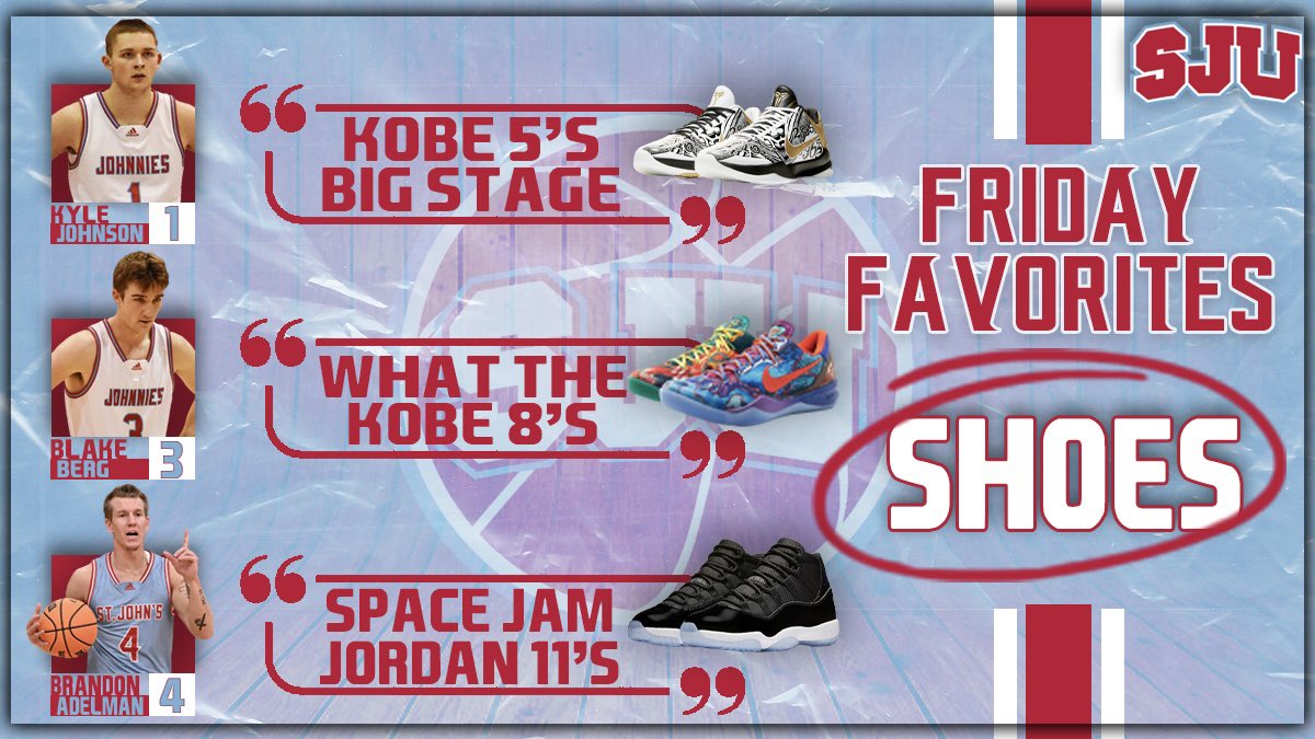 𝗙𝗥𝗜𝗗𝗔𝗬 𝗙𝗔𝗩𝗢𝗥𝗜𝗧𝗘𝗦

🔟: Shoes👟

#GoJohnnies