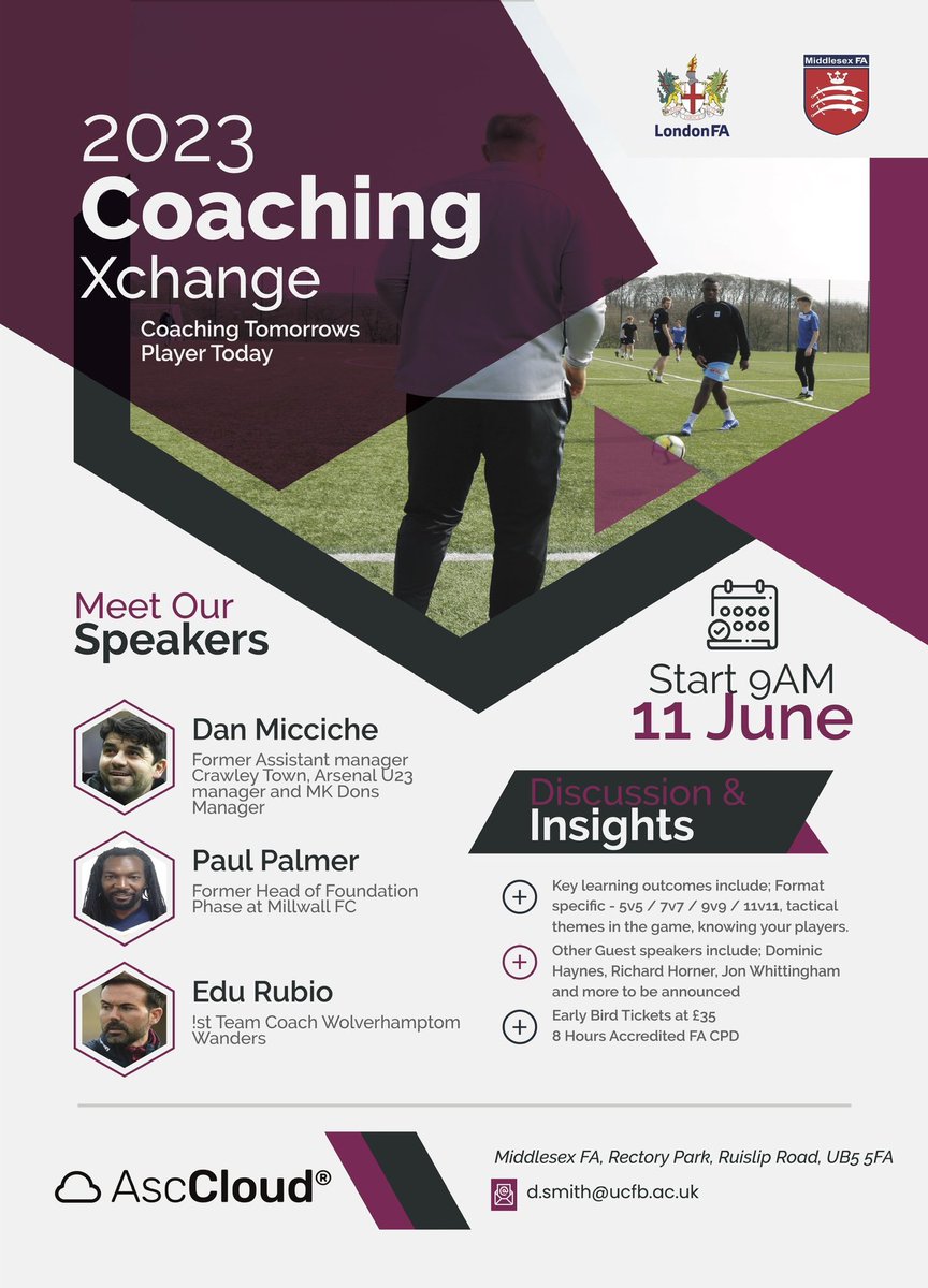 coachdarren's tweet image. Well the secrets out, next summer I will be hosting my first @CoachinXchange conferences for coaches at all levels. First details out for Grassroots game, with this great line up and a few surprises to come. Limited places book now #coaching #CPD 
eventspace.thefa.com/londonfa/event…