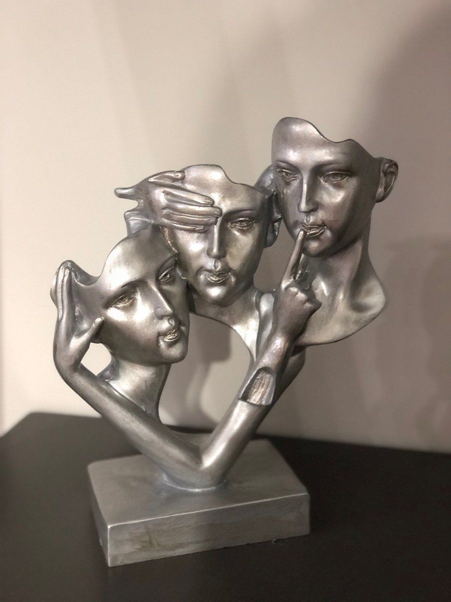 sparshnetmax's tweet photo. Home Decor, Sculpture, Face Statue, Mask Statue, Decorative Gift, Gift for Her, See no evil,Hear no evil, Speak no evil
 #GiftGift #Sculpture #Decorative #mask #decor #speak #face #Statue #gift #Lalstoria #EtsyEmail

👉https://t.co/XpPcO8alYX https://t.co/MI1UPgVfie