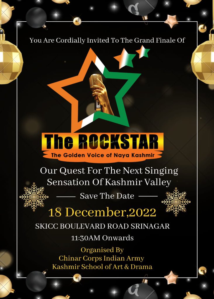 Open invitation to the rockstar-golden voice of naya Kashmir #AmazonMusicLive #kashmir @Tiny_Dhillon @LtGenGurmit @Harsimrankang0