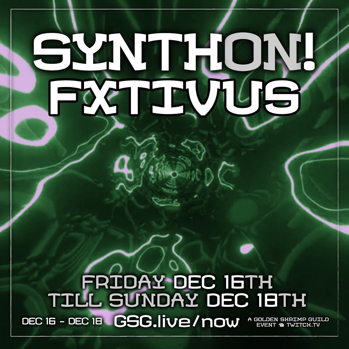 ShrimpGuild's tweet photo. #Synthon has started! Link below. #Twitch https://t.co/iCKi0Af3if