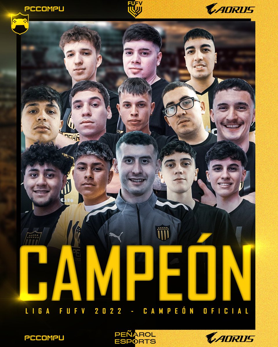🏆 𝗖𝗔𝗠𝗣𝗘𝗢𝗡𝗘𝗦 🏆

Nuestro plantel de #FIFA23 se consagró campeón de la SuperLiga de @FUFVeSports en su edición número 25.

Muchas gracias a este grupo de jugadores por volver a poner a Peñarol en lo más alto 🏆