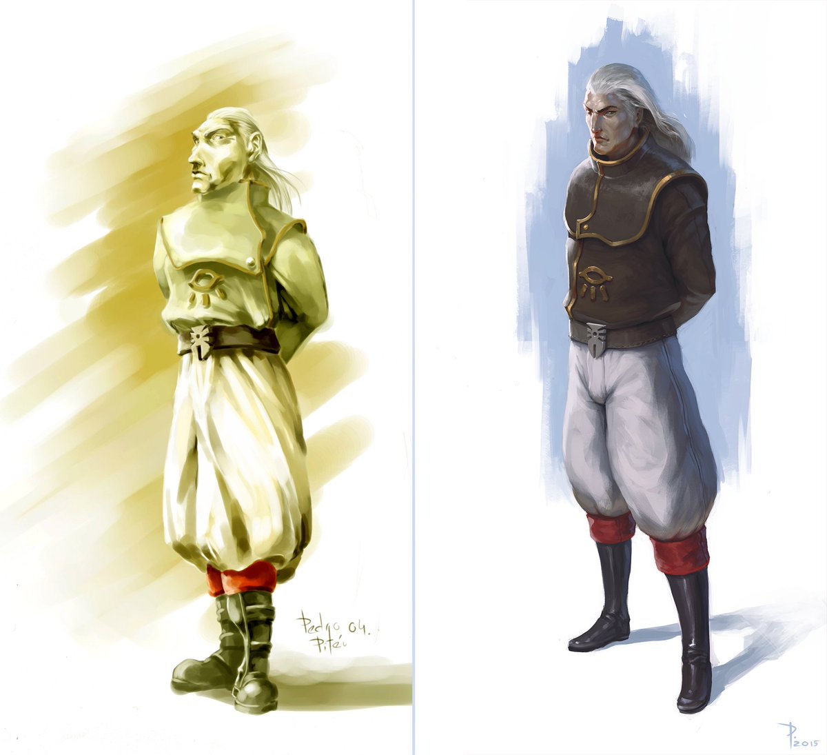 Pyteo's tweet photo. 2004 VS 2015
Same character from Panzer Dragoon Saga.
#SkillNotTalent #panzerdragoon #digitalpainting https://t.co/CABf3FSbOq