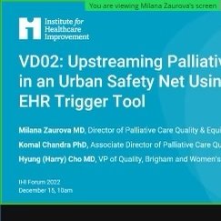 Sharing the wonderful innovation in #PalliativeCare with <a href="/TheIHI/">Institute for Healthcare Improvement (IHI)</a> at #IHIForum 2023. 

Fantastic presenters: <a href="/MilanaZaurovaMD/">Milana Zaurova MD</a> &amp; <a href="/KomalChandraPhD/">Komal Chandra, PhD</a> leading work across 6 hospitals <a href="/NYCHealthSystem/">NYC Health + Hospitals</a> safety net and improving outcomes for so many patients!  So proud!! 👏👏👏