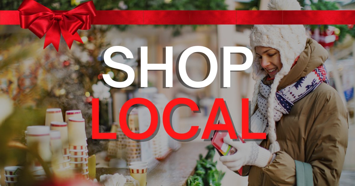 One of the best ways you can support small businesses this holiday season is by shopping local.

Whether it's getting family dinner from your favourite restaurant 🌮 or buying some Christmas gifts 🎁 , every purchase makes a BIG difference!