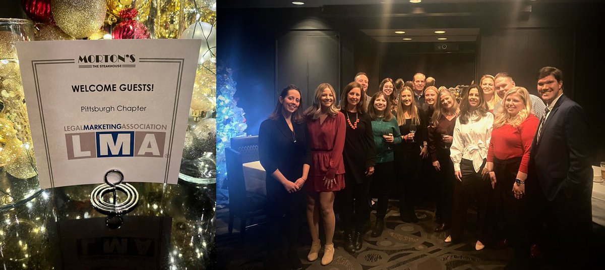 The LMA Northeast Region Pittsburgh Local Group recently gathered at Morton’s Steakhouse for our 2022 Holiday Party!

We would like to thank our members, sponsors and friends who joined us to celebrate the holiday season. 

Happy Holidays!

#LMAmkt #LMANE_Pgh #HappyHolidays