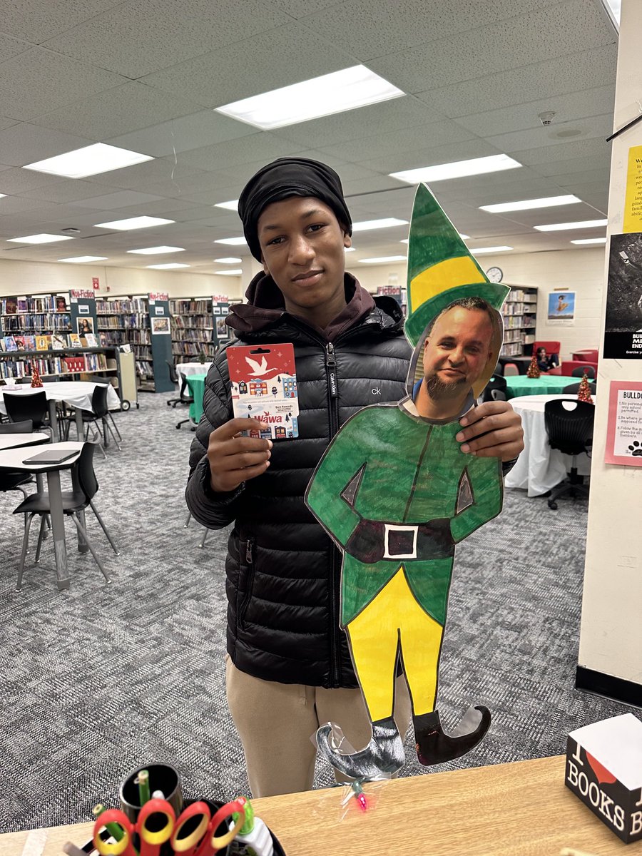 Jeremiah found Mr. Burke the Elf today.  Congratulations Jeremiah!