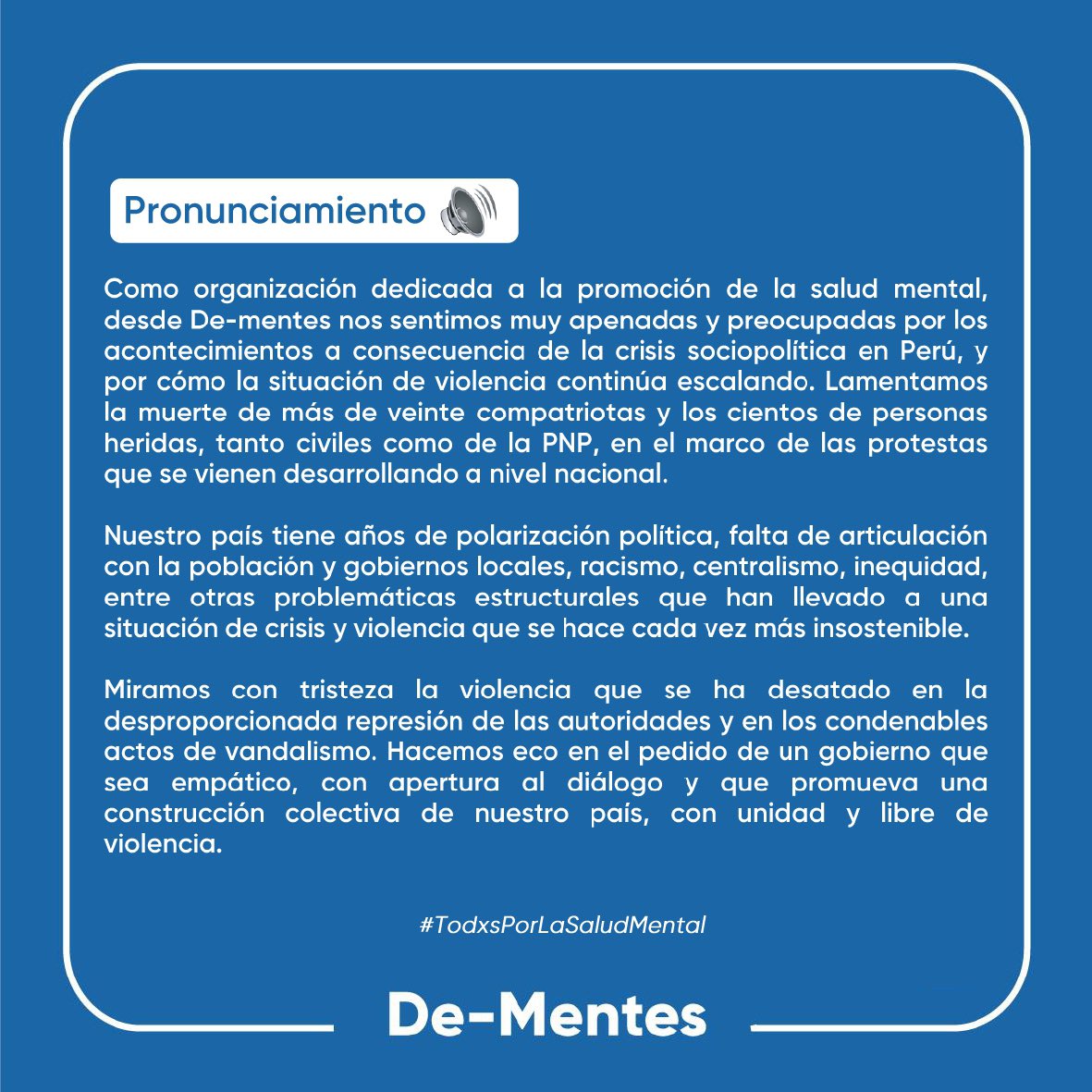 #Pronunciamiento