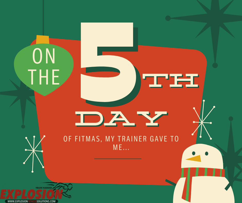 ExplosionFit's tweet photo. On the fifth day of Fitmas, my trainer gave to me... 5 Push Ups, 4 Full "V" Ups, 3 Walking Lunges, 2 In Out Squats and a 1 Minute Plank.
.
.
.
#fitmas #merryfitmas #teamefs #trainharder #trainsmarter #courts4sports #c4s #cva #youknowyoutriedtosignit #whywaitforthenewyear https://t.co/NhsMaWjWC6