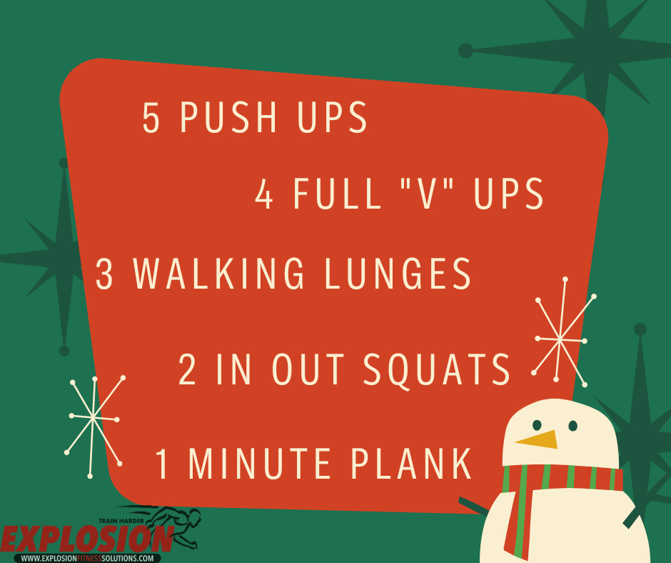 On the fifth day of Fitmas, my trainer gave to me... 5 Push Ups, 4 Full 'V' Ups, 3 Walking Lunges, 2 In Out Squats and a 1 Minute Plank. . . . #fitmas #merryfitmas #teamefs #trainharder #trainsmarter #courts4sports #c4s #cva #youknowyoutriedtosignit #whywaitforthenewyear