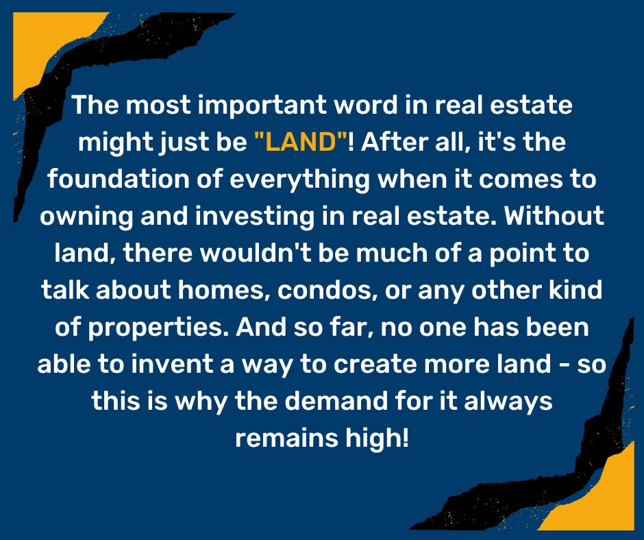 davidvaninvest's tweet photo. Land is more attractive investment in the real estate business because it offers more potential for development and appreciation. 👌  💯 

#landinvestment #landflip #realestate #actionlandcompany https://t.co/bvS3Rc9hyA