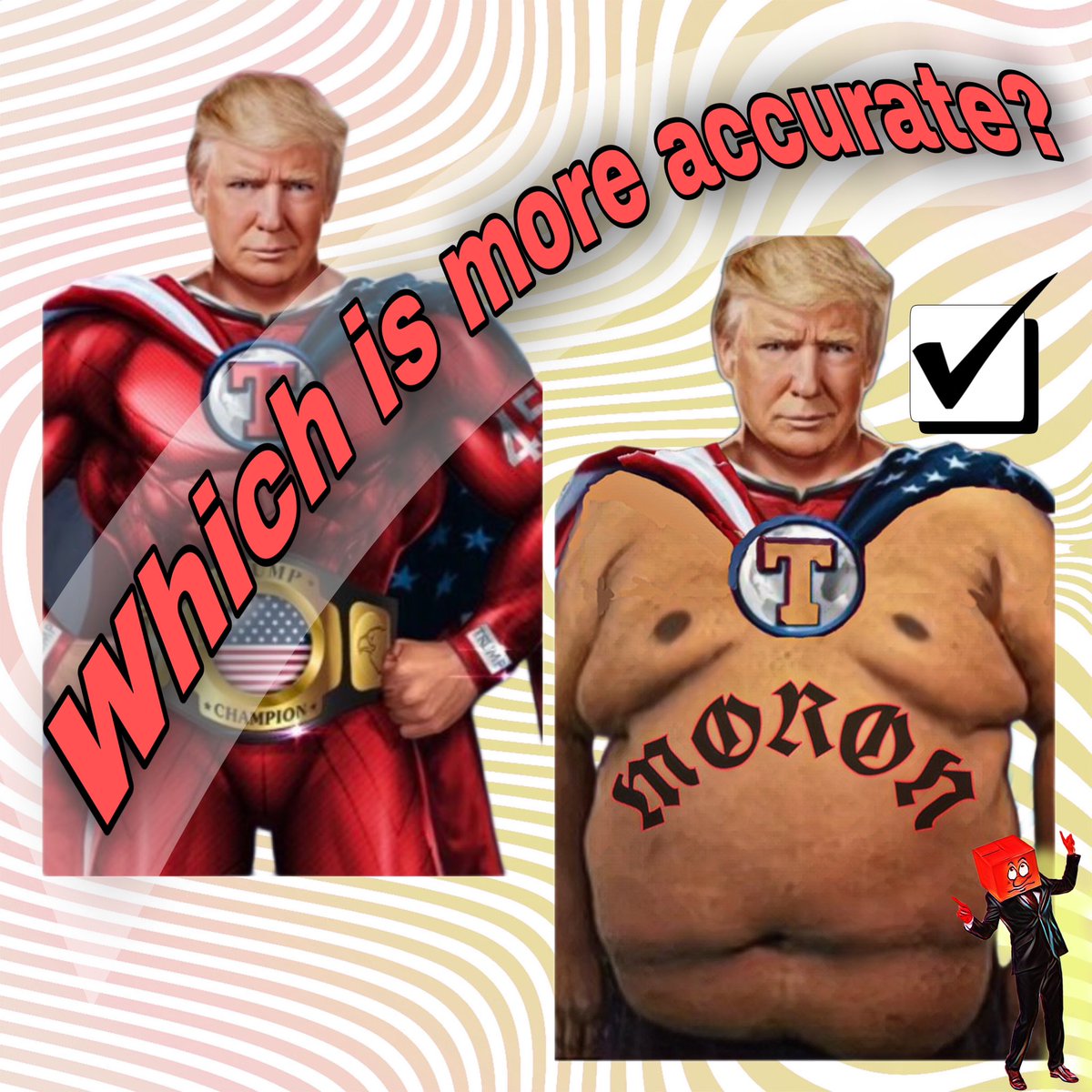 For those who are living in reality! #trump is no fucking superhero! For reals though he shoulda hired me for his #TradingCards what do you think? Did I nail it or what? @robreiner #TrumpAnnouncement #NFTCommunity #trueart #real #realdonaldtrump #stablegenius