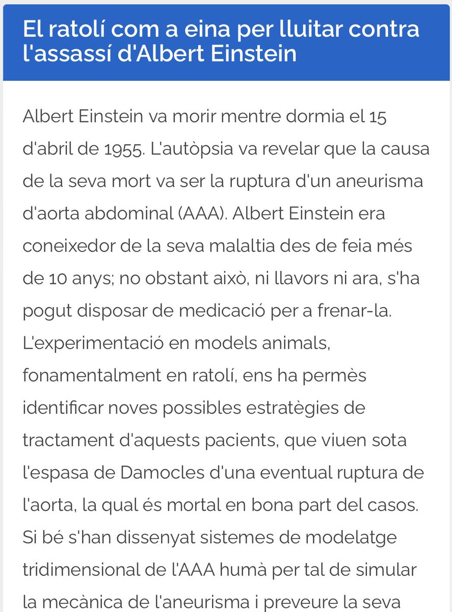 NOR_LOX_Lab's tweet photo. Desde #CardiovascularRemodellingLab en colaboración con @IIBSantPau @iibbcsic @BSTRecerca @CIBER_CV participamos aportando dos retos:
1) El ratolí com a eina per lluitar contra l'assassí d'Albert Einstein
Más información aquí: https://t.co/yGe36BRyb1 https://t.co/qQWNtH0IVN