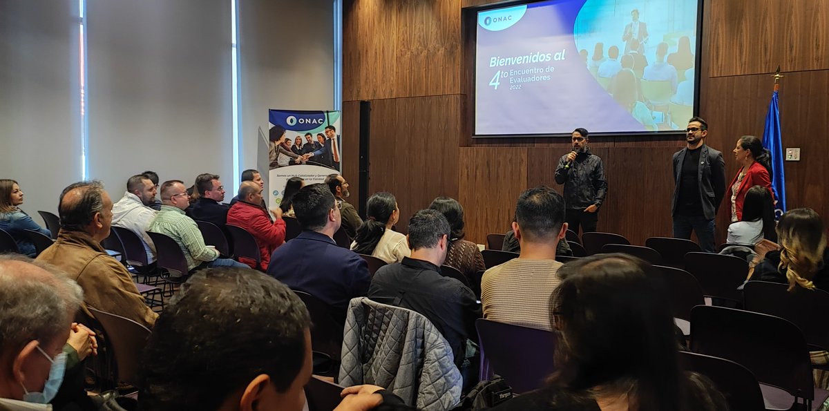 ONAC_COLOMBIA's tweet photo. Nos alegra llevar a cabo el 4to y último Encuentro de Evaluadores ONAC 2022, compartiendo los logros que hemos alcanzado junto a nuestros Evaluadores Líderes este año 🎉

#CalidadComoEstrategia #EncuentroEvaluadoresONAC https://t.co/0uVbMjDOB4
