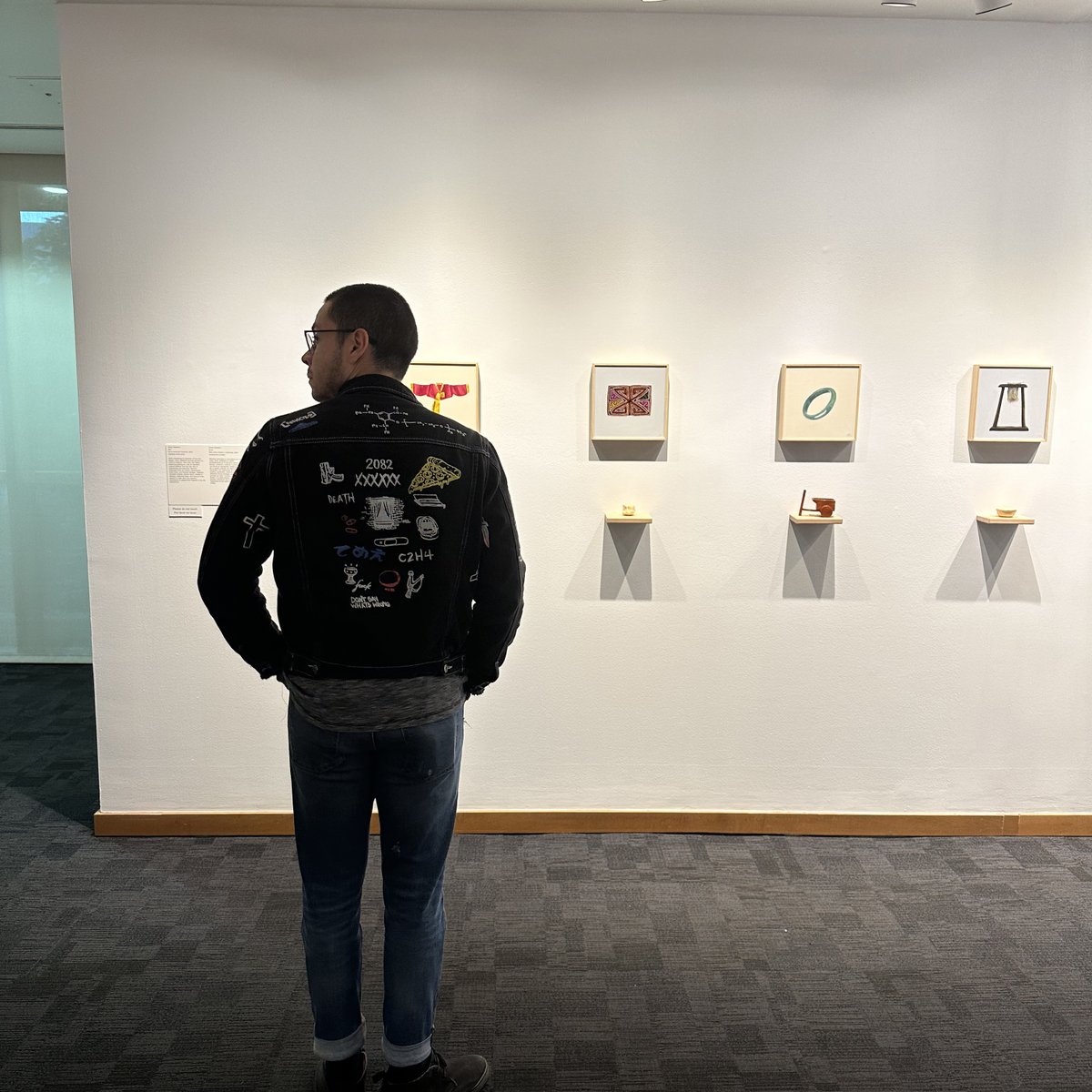 FrostArtMuseum's tweet photo. Last week, we held an opening reception to celebrate the work of @FIU Master’s of Art Education students! Graduates chatted with visitors about the meaning and inspiration behind their works while enjoying some light bites. Come see their work before it closes on January 8! https://t.co/UqnG6I7tAA