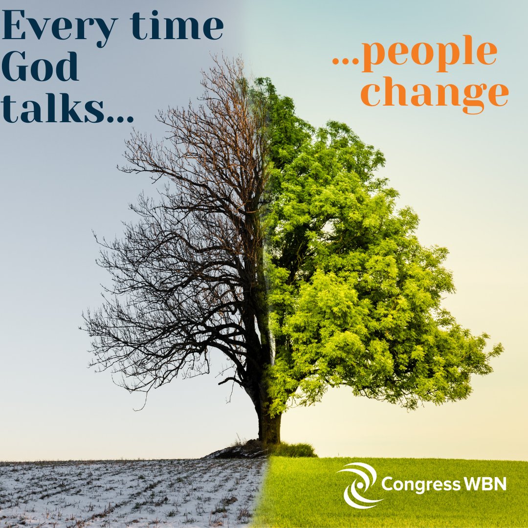 Every time God talks, people change.  #cwbnlife