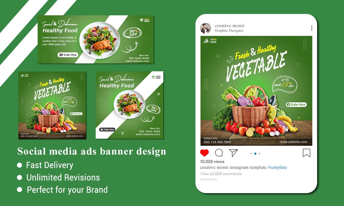 Banner design for social media ads.
Are you looking any Social media banner designer? I am here.

#bannerdesign #banner #design #graphicdesigner #bannermurah #logo #banners  #branding #designer #flyerdesign #logodesigns #posterdesign #bannerprinting #logodesign #photoshop
