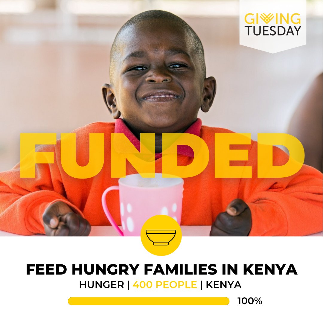 FUNDED 🎉 
Thank you for feeding kids and families in Kenya this winter break! You have made an incredible impact.