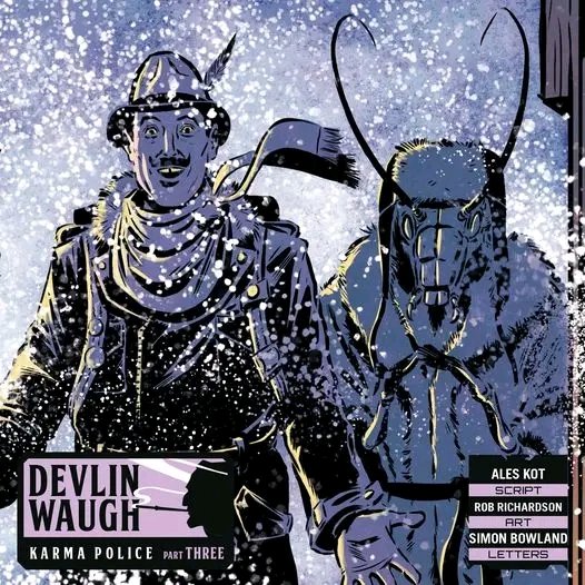 FatRobotDraws's tweet photo. Devlin Waugh - Karma Police continues in this month's Judge Dredd Megazine #451.
@2000AD
#DevlinWaugh #KarmaPolice #JudgeDreddMegazine #2000AD #KarmaPolice #ComicBookArt #ComicArt #RebellionPublishing #ComicBooks #ComicArtist #ComicBookArtist #AlesKott #RobRichardson https://t.co/efW67VJLI9