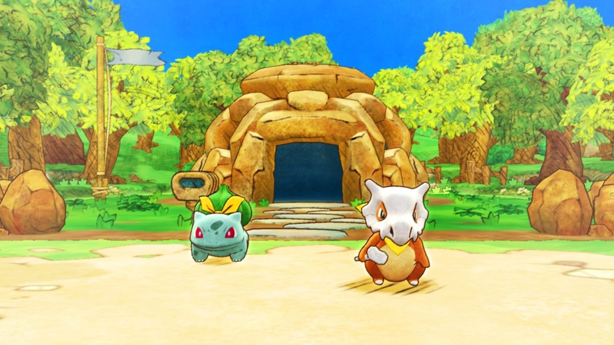 Pokemon Mystery Dungeon on the Switch has such a cosy style :o

Of course I had to be Cubone on this run <3