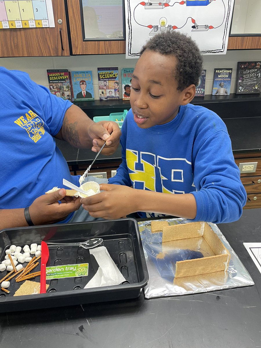 Gingerbread houses in science class <a href="/CorrealeAngela/">Angela Correale</a> were so much fun! 🏠