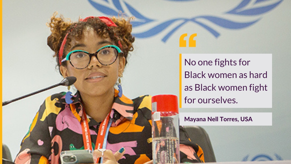 WGC_Climate's tweet photo. At #COP27, feminists &amp; activists from around the world at the frontlines of movements to address the #ClimateCrisis shared their experiences &amp; visions for #FeministClimateJustice. ✊🏽 🌍 ✨ 

Missed our Feminist Speak Out? See what speakers had to share: https://t.co/5dfK00BrGA https://t.co/5zkV0i8Upz