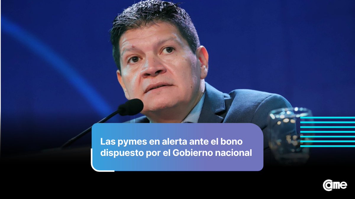 Desde #CAME manifestamos nuestra preocupación ante la decisión por parte del Gobierno nacional de otorgar un bono obligatorio de $ 24.000 para trabajadores del sector privado con ingresos netos de hasta tres salarios mínimos.