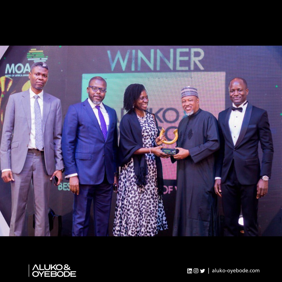 Aluko &amp; Oyebode Wins NGX Made of Africa 2022 Award for Best Solicitor in Terms of Value of Deals.

Aluko &amp; Oyebode is delighted to have won the award for Best Solicitor in Terms of Value of Deals at the inaugural edition of the Nigerian Exchange Limited (“NGX”)...