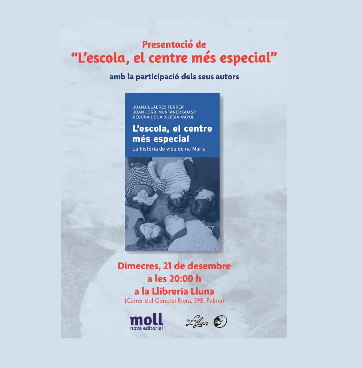 francescrotger's tweet photo. Cotiledònia Espai de llibres Ona Mediterrània Mallorca 88.8 fm Amb Francesc M. Rotger Dimarts 20 20h Joana Llabrés ‘L’escola, el centre més especial’ Moll Eduard Moyà Exposició Robert Graves La Misericòrdia Eduardo Pascual ‘La Mallorca del XVIII’ El Tall 
https://t.co/JBD592OLVm https://t.co/zDlsDfR9a8