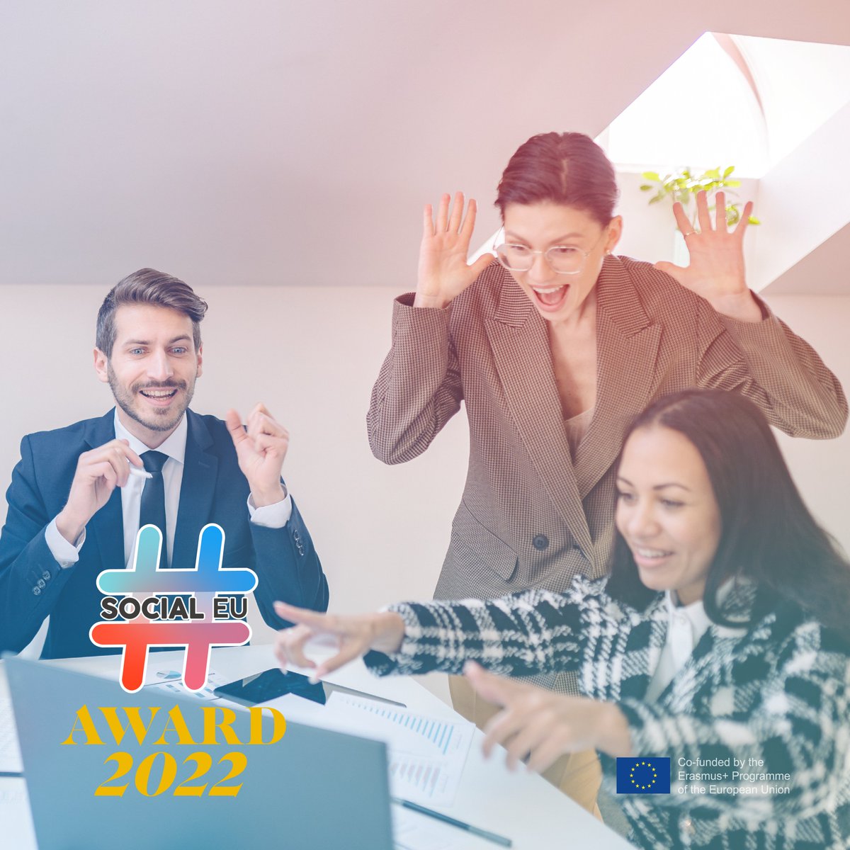 🏆 Happy to invite you to the second #SocialEuAward 🏆This Award will be given to the best Erasmus + projects promoted creatively on the most famous SM and will evaluate in different aspects.
📌Find more information and application form
👉bit.ly/socialeu-award #SocialEu