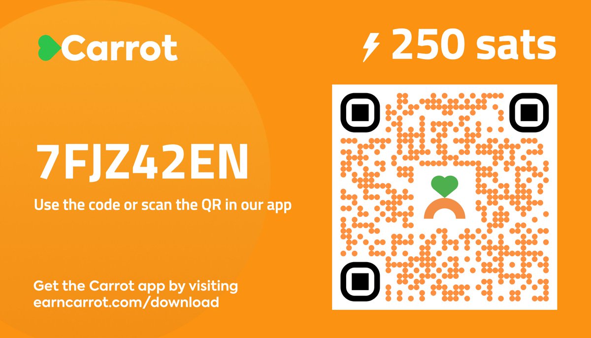 EarnWithBM's tweet photo. A little something to brighten your Friday... Scan or enter the code below to stack ⚡️250 sats!

RT and share the magic of earning #bitcoin w/ all of your lovely followers too 🥳

Happy #FlashCodeFriday!
(Expires 2PM EST) https://t.co/SCK8YzzSbq