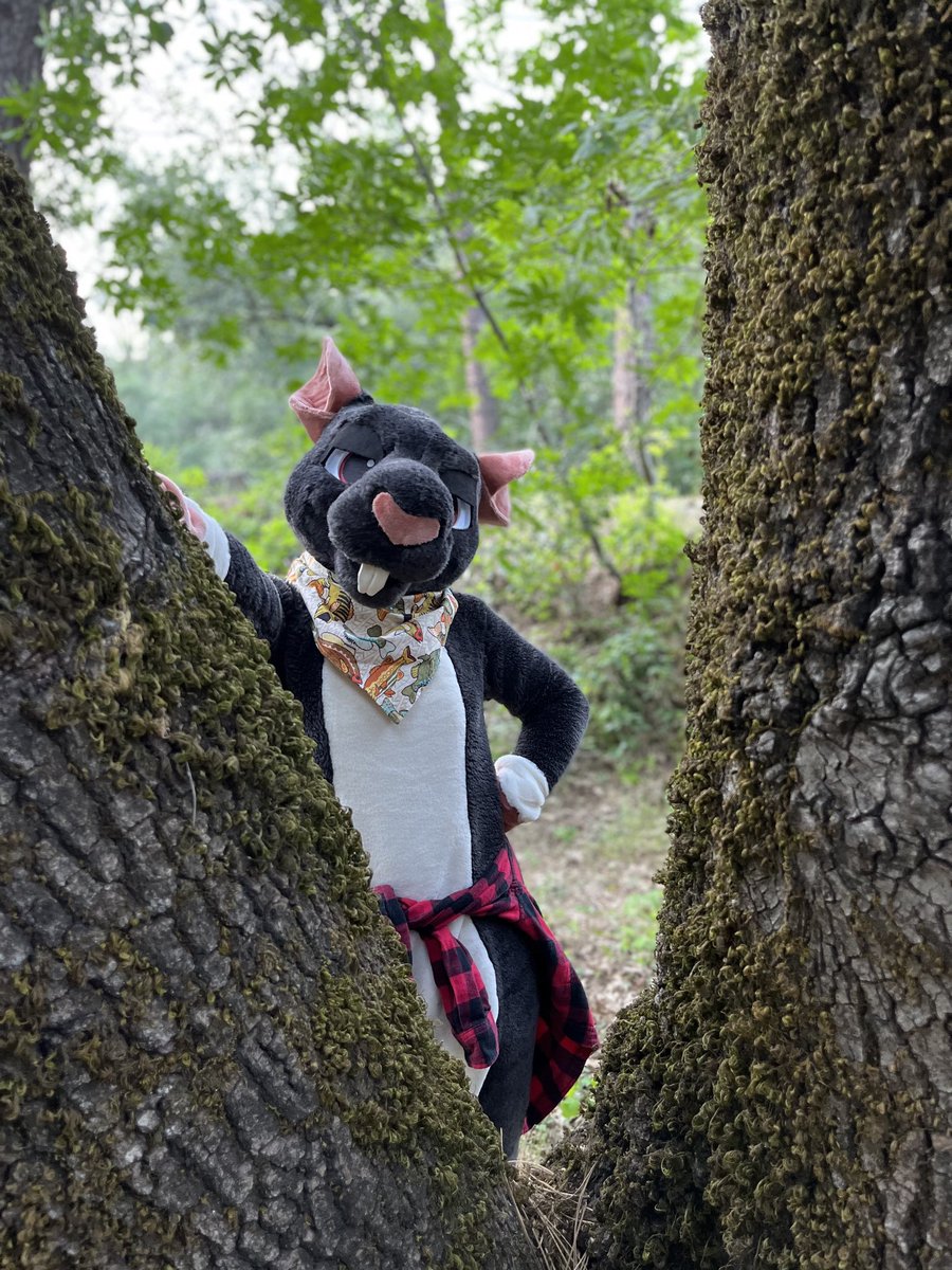 I love being topless in the forest 🐀 #fursuitfriday #fursuit #fursuiter #rat