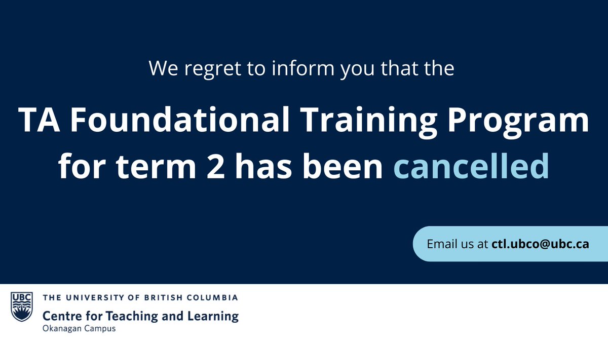 UBC Okanagan Centre for Teaching and Learning tweet media