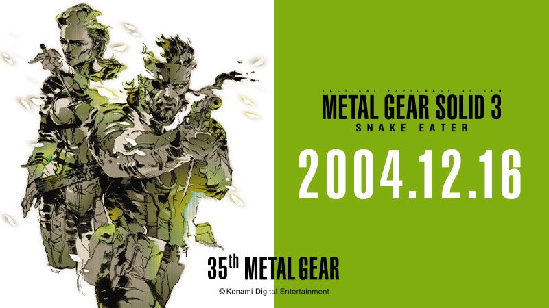 Kuwabara357's tweet photo. Notez que maintenant chaque anniversaire dispose du logo "35th anniversary" cela sera sûrement guidé jusqu'au showcase #MetalGearSolid début 2023.
Tout commence a se mettre en place gentillement.
Il sera bientôt temps de "déballer le cadeau"
#savemgs #savemetalgear https://t.co/deOZW77A36