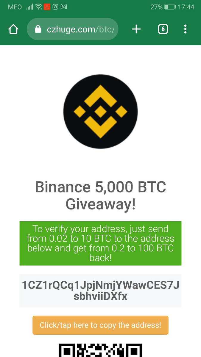 MarcoS82558074's tweet photo. @cz_binance Please alert this. https://t.co/yGoZttzJKh