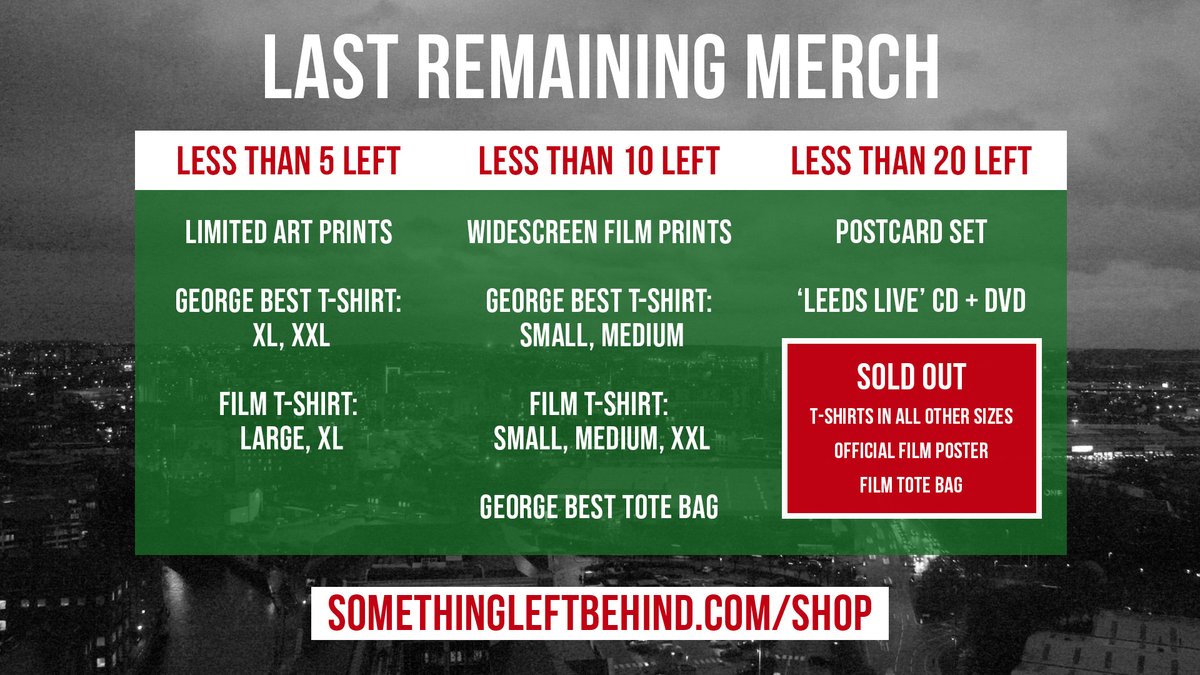 TWPdocumentary's tweet image. After another low stock reminder came through, I thought I would do a quick update on the last of the film merch. If there's anything you still want/ need, grab it while you can. And finally... Season's Greetings to all!
somethingleftbehind.com/shop
#theweddingpresent